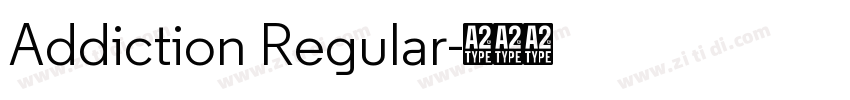 Addiction Regular字体转换